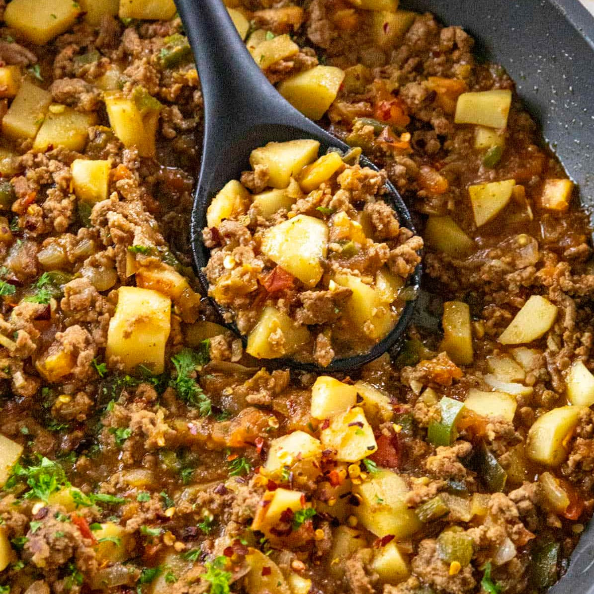GROUND BEEF PICADILLO