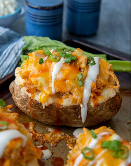 LOADED BUFFALO CHICKEN POTATO