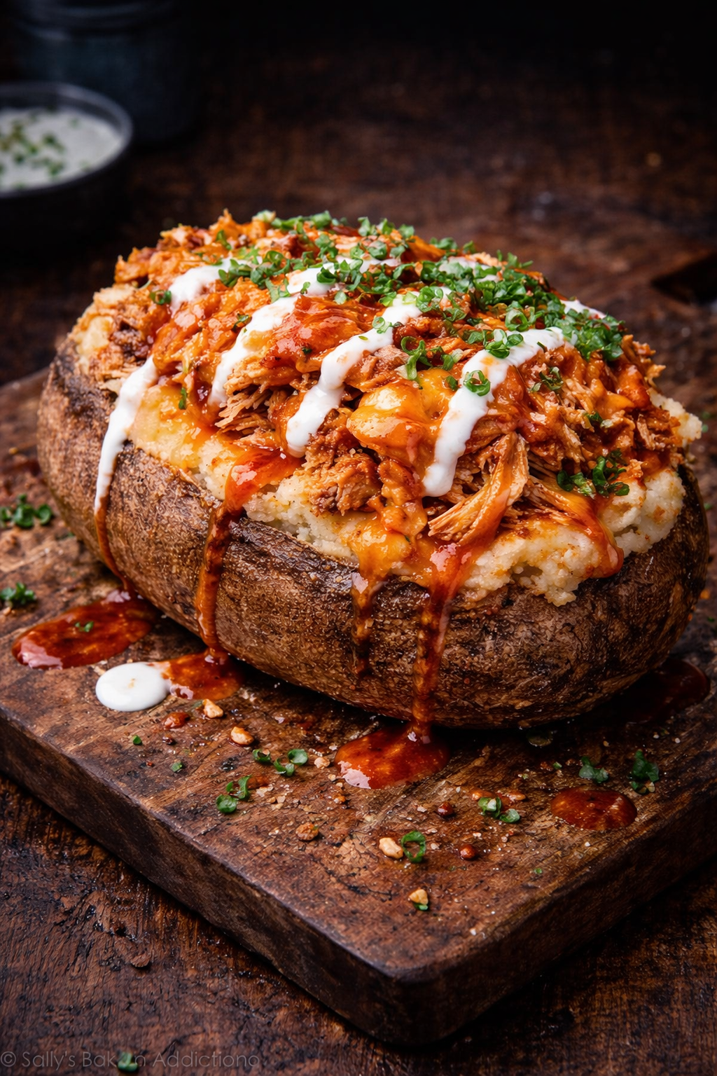 LOADED BUFFALO CHICKEN POTATO